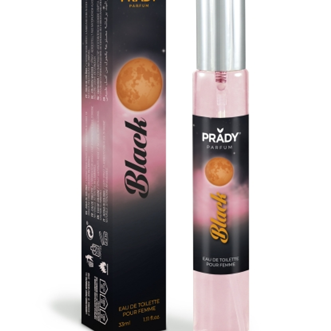 Prady Colonia de Mujer Black - Frasco de 33 ml - Spray Pulverizador 1