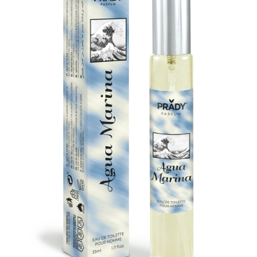 Prady Colonia de Hombre Agua Marina - Frasco de 33 ml - Spray Pulverizador 1