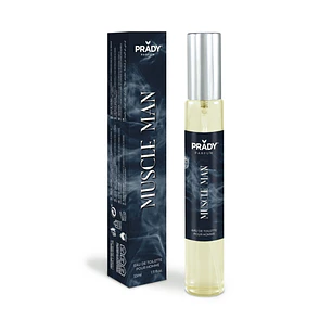 Prady Colonia de Hombre Muscle Man - Frasco de 33 ml - Spray Pulverizador