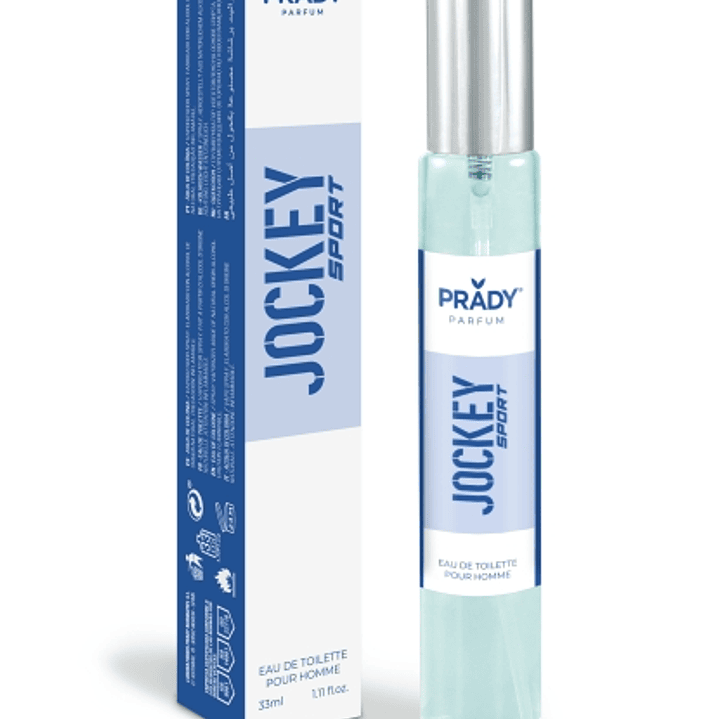 Prady Colonia de Hombre Jockey Sport Blue - Frasco de 33 ml - Spray Pulverizador 1