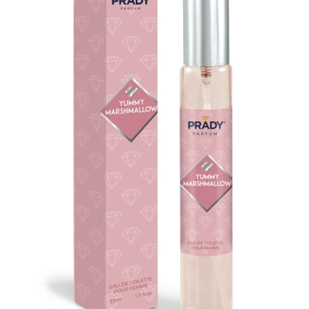 Prady Colonia de Mujer Yummy Marshmallow - Frasco de 33 ml - Spray Pulverizador 1