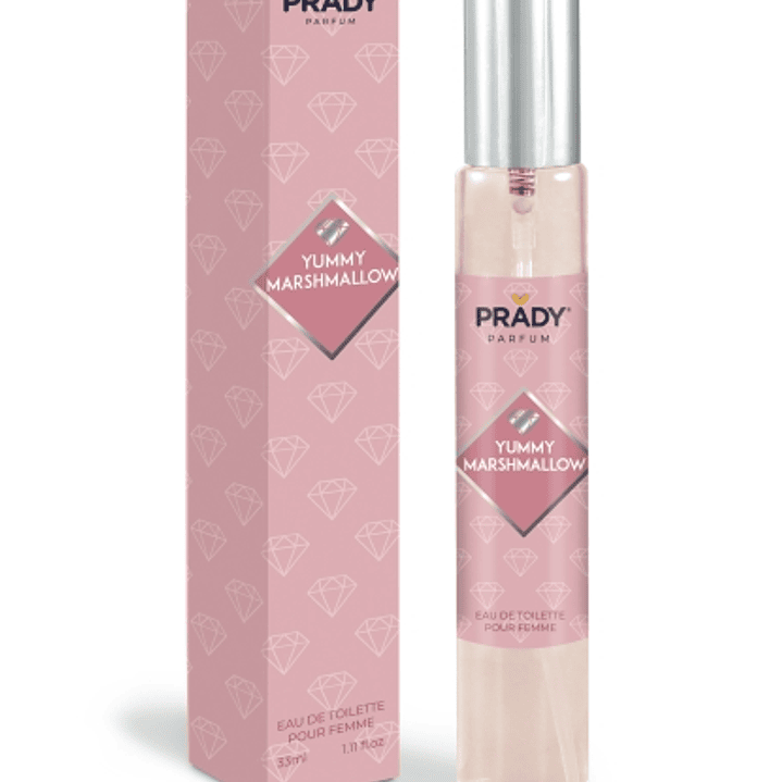 Prady Colonia de Mujer Yummy Marshmallow - Frasco de 33 ml - Spray Pulverizador 1