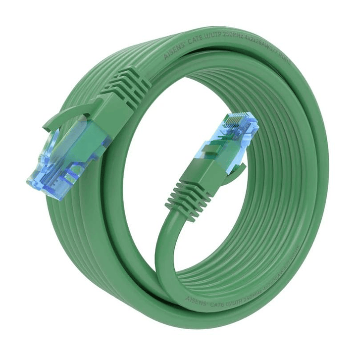 Aisens Cable RJ45 CAT.6 UTP AWG26 CCA Verde 5.0m 2