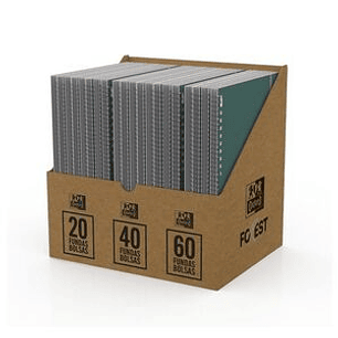 Oxford Forest Expositor con 20 Carpetas con Espiral de Fundas - 8 Carpetas de 20 Fundas - 8 Carpetas de 40 Fundas - 4 Carpetas de 60 Fundas - Colores 