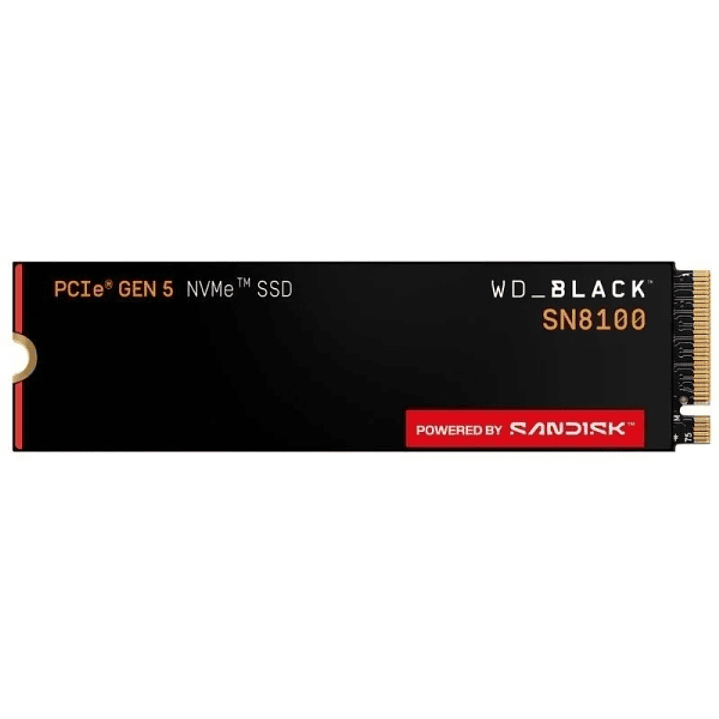 WD Black SN8100 Disco Duro Solido SSD 2TB M2 2280 PCI Express 5.0 NVMe 1
