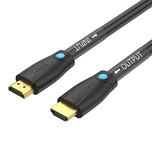 Vention Cable HDMI 2.0 - Resolucion 4K - ARC - Longitud 30m - Conectores Chapados en Oro - Revestimiento en PVC - Color Negro