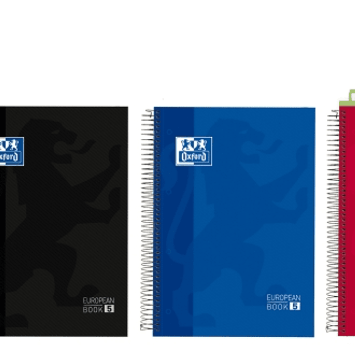 Oxford Cuaderno de Espiral - Formato A4+ - 150 Hojas - Cuadricula 5x5mm - Tapa Extradura - Anti Traspaso de Tinta - Digitalizacion de Textos con App - 1