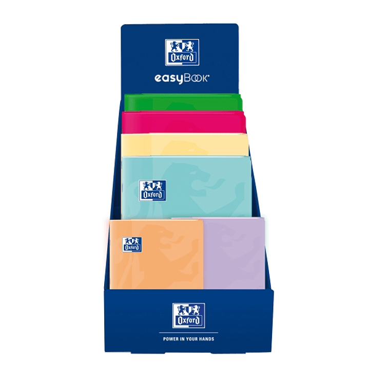 Oxford Expositor con 40 Libretas Grapadas - Formatos A4 y A5 - Bolsa Interior - Solapas - Marcapaginas - Anti Traspaso de Tinta - Colores Surtidos 1