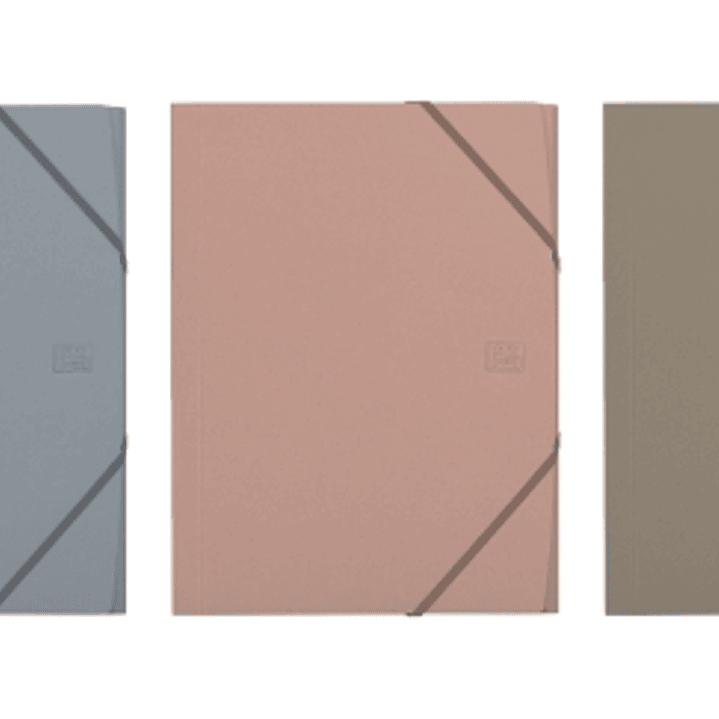 Oxford Forest Carpeta con Solapas - Formato A4+ - Cierre con Goma - Polyfoam - Plastico Reciclado - Colores Neutros Surtidos 1