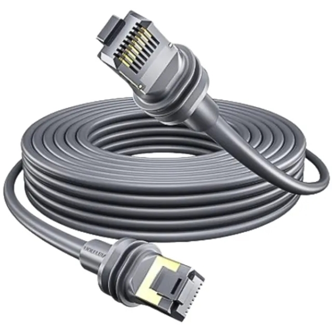 Vention Cable de Red Starlink Cat.7 - Longitud 40m - Contactos Chapados en Oro - Velocidad hasta 10Gbps - 28AWG - Cubierta de PVC - Color Gris 1