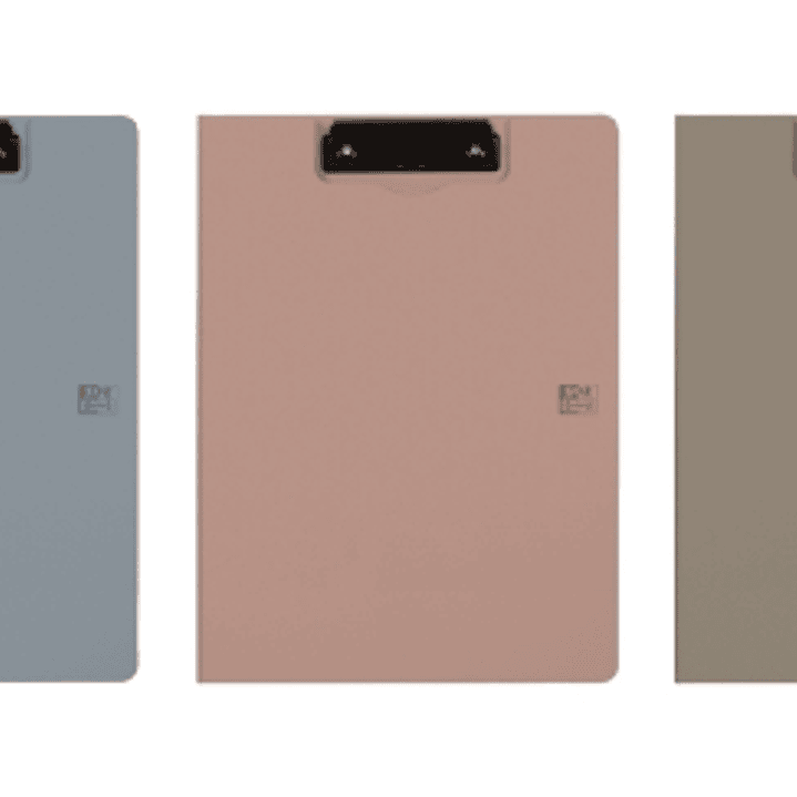 Oxford Forest Carpeta Sujetapapeles con Tapa - Formato A4+ - Pinza Metalica - Polyfoam - Plastico Reciclado - Bolsillo Interior - Apertura 360º - Colo 1