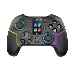Mars Gaming MGP-V3 Controlador Inalambrico - Bluetooth - Autonomia hasta 9h - Jack 3.5mm - Luz RGB - 1000mAh - Cable USB-C de 1m - Pantalla LCD - Goma