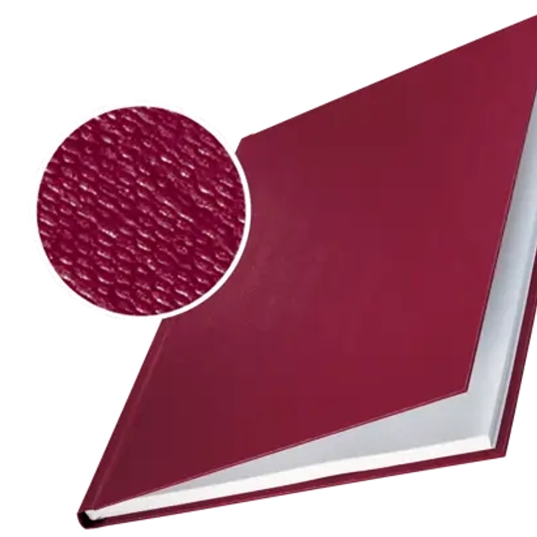 Leitz Pack de 10 Tapas Rigidas Impressbind 3,5mm - Capacidad para 15-35 Hojas A4 - Encuadernacion de Alta Calidad - Superficie de Lino Lacada - Papel  1