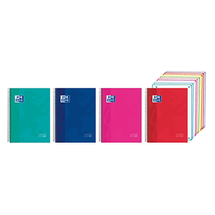 Oxford Cuaderno de Espiral - Formato A4+ - 200 Hojas - Cuadricula 5x5mm - Tapa Extradura - Anti Traspaso de Tinta - Digitalizacion de Textos con App -