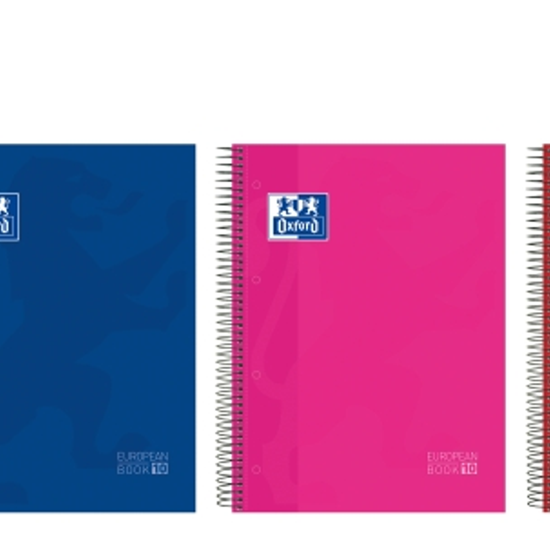 Oxford Cuaderno de Espiral - Formato A4+ - 200 Hojas - Cuadricula 5x5mm - Tapa Extradura - Anti Traspaso de Tinta - Digitalizacion de Textos con App - 1