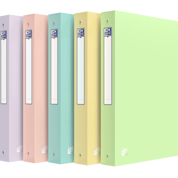 Oxford Urban Carpeta de 4 Anillas - Formato A4 - Lomo de 40mm - Capacidad hasta 250 Hojas - Colores Surtidos 1