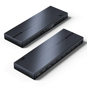 Vention Duplicador HDMI - Resolucion 4K - 1 Entrada - 8 Salidas - Aluminio - Color Negro