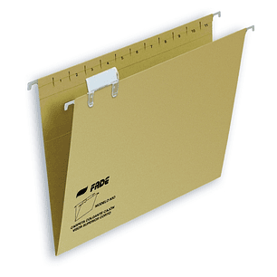 Fade Kio Carpeta Colgante - Formato Folio Prolongado - Lomo en V - Visor con Efecto Lupa - Varilla Metalica - Certificado Ecologico Blue Angel - Color