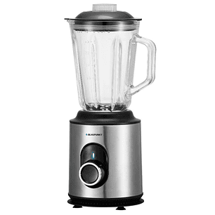 Blaupunkt BP4002 Batidora de Vaso 1000W con Jarra de Cristal 1.5L - 2 Velocidades + Turbo - Cuchillas de Acero Inoxidable - Funcion Pulse - Pies Antid