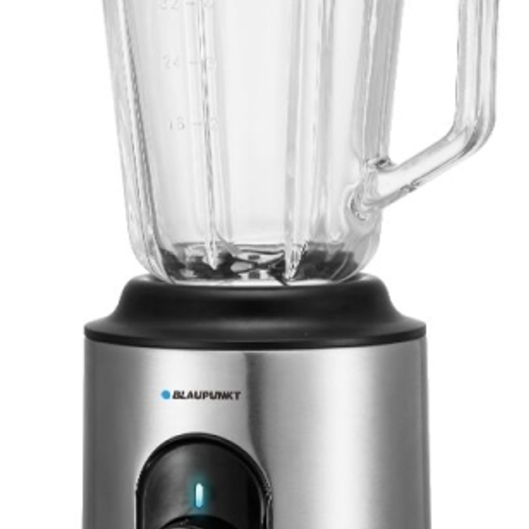 Blaupunkt BP4002 Batidora de Vaso 1000W con Jarra de Cristal 1.5L - 2 Velocidades + Turbo - Cuchillas de Acero Inoxidable - Funcion Pulse - Pies Antid 1