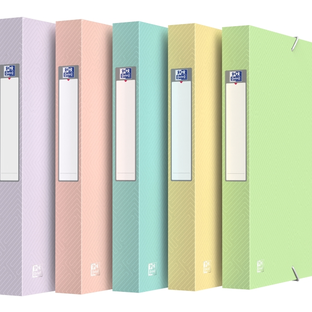 Oxford Urban Carpeta para Proyectos - Formato A4+ - Lomo de 40mm - Etiqueta Adhesiva - Capacidad hasta 300 Hojas - Cubierta de Polipropileno - Colores 1