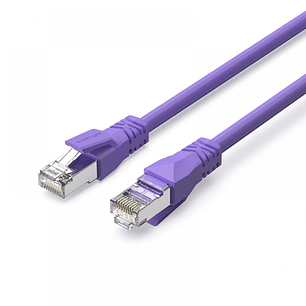Vention Cable de Red Cat.6a SFTP - Longitud 15m - Velocidad hasta 10Gbps - 26AWG - Cubierta de PVC - Blindaje Multicapa - Color Morado