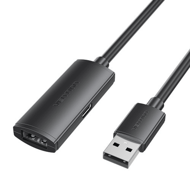 Vention Cable Extension USB 2.0 - Longitud 15m - USB-A Macho - USB-A Hembra - Velocidad hasta 480Mbps - Color Negro 1