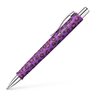 Faber-Castell Poly Ball Leo Edition 2026 Boligrafo Retractil XB - Forma Triangular Ergonomica - Suave al Tacto - Diseño Nightshade