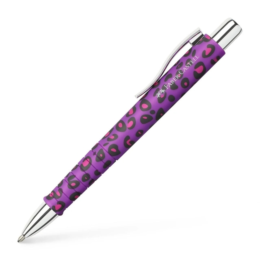 Faber-Castell Poly Ball Leo Edition 2026 Boligrafo Retractil XB - Forma Triangular Ergonomica - Suave al Tacto - Diseño Nightshade 1