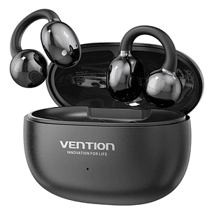 Vention A11 Clip-On Auriculares Intraurales Inalambricos - Bluetooth 6.0 - Alcance 10m - Estuche con Bateria de 400mAh - Color Negro