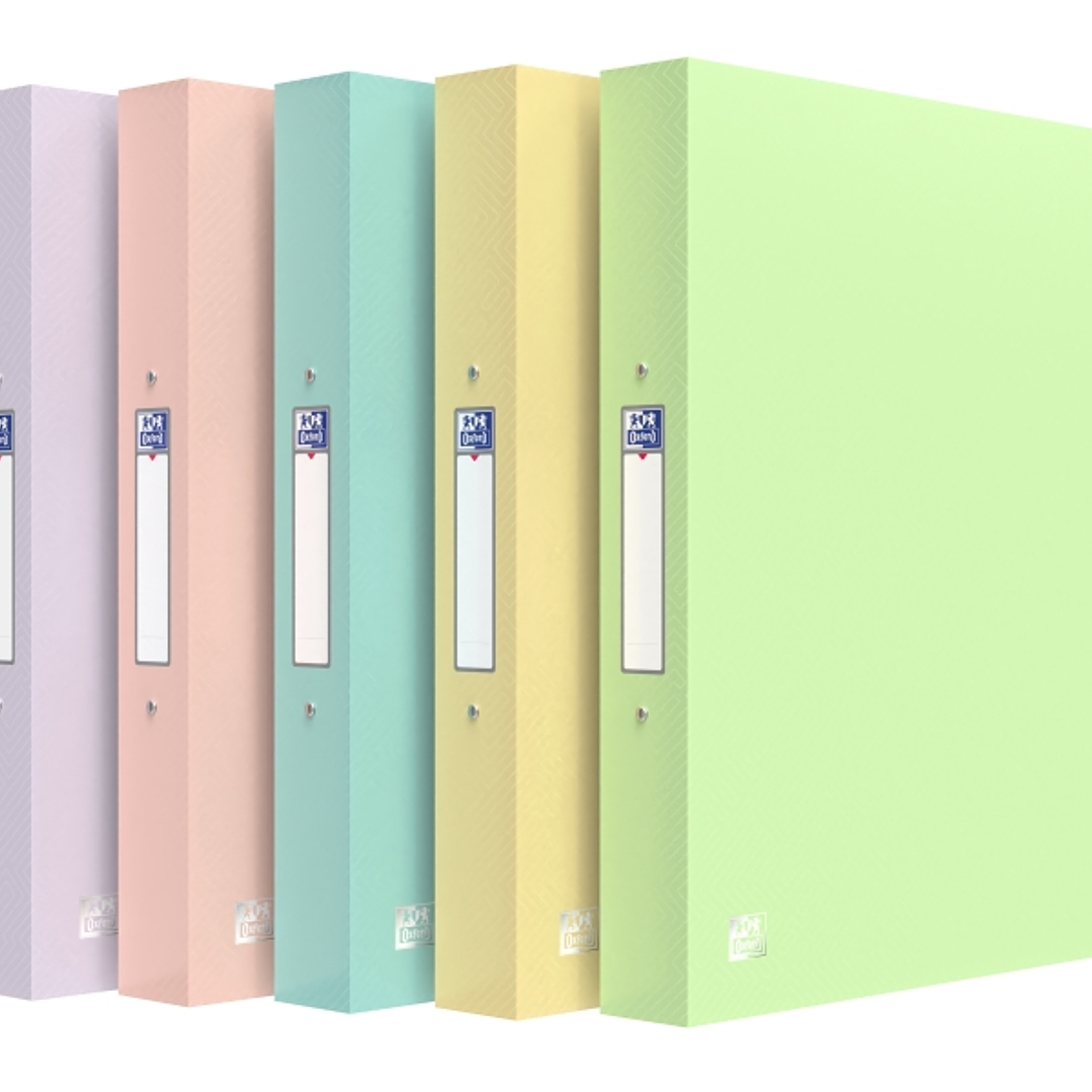 Oxford Urban Carpeta de 2 Anillas - Formato A4 - Lomo de 40mm - Capacidad hasta 250 Hojas - Colores Surtidos 1