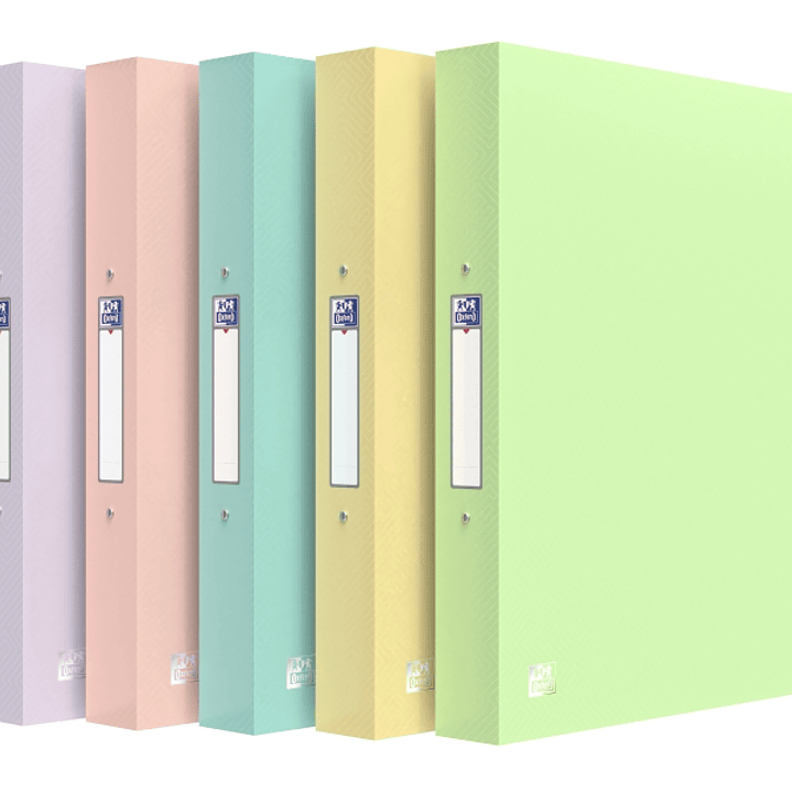 Oxford Urban Carpeta de 2 Anillas - Formato A4 - Lomo de 40mm - Capacidad hasta 250 Hojas - Colores Surtidos 1