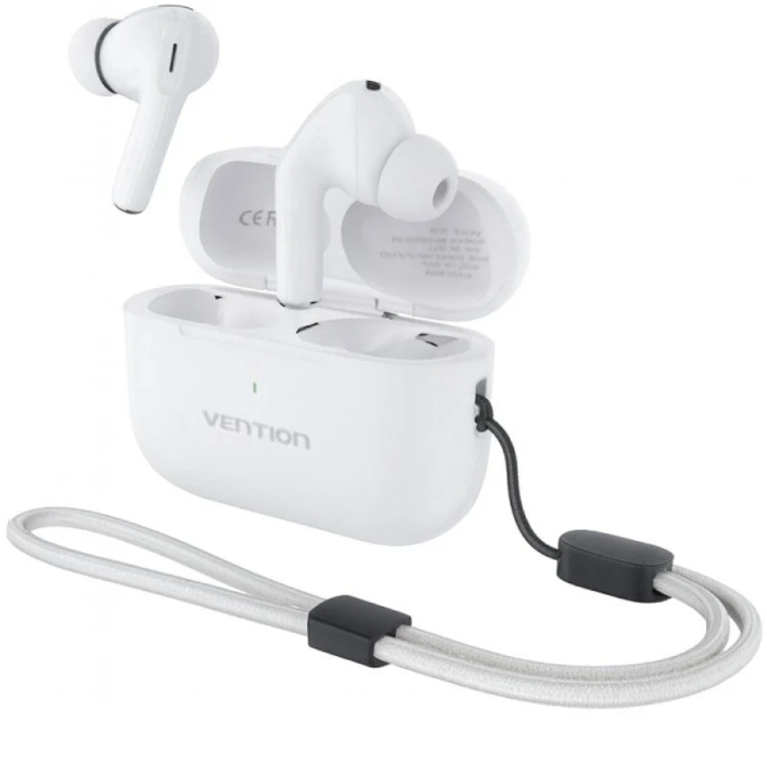 Vention Echo Lite E11 Pro Auriculares Intraurales Inalambricos - Bluetooth 6.0 - Estuche con Bateria de 300mAh - Cancelacion Activa de Ruido ANC - Col 1