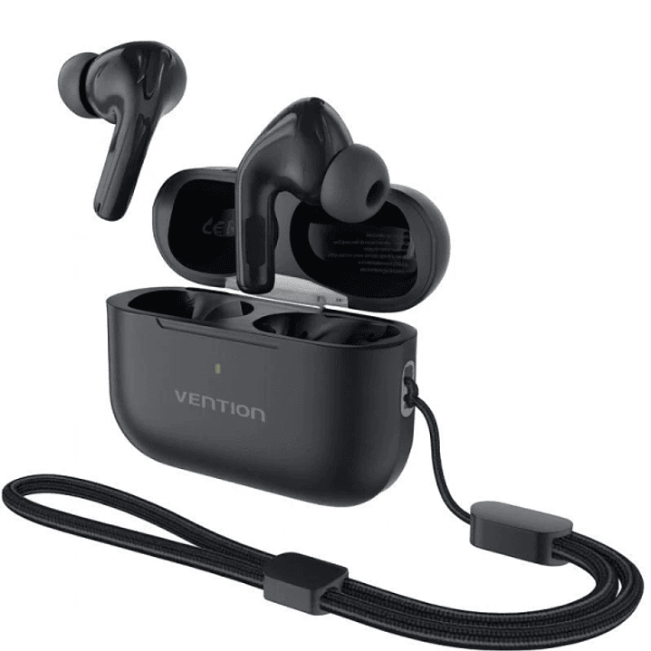 Vention Echo Lite E11 Pro Auriculares Intraurales Inalambricos - Bluetooth 6.0 - Estuche con Bateria de 300mAh - Cancelacion Activa de Ruido ANC - Col 1