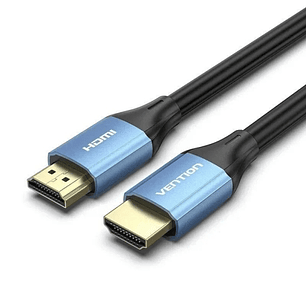 Vention Cable HDMI 2.0 - Resolucion 4K - Longitud 15m - Conectores Chapados en Oro - Revestimiento en PVC - 30 AWG - Color Azul