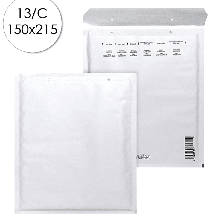 Bong Peel and Seal Sobres Acolchados - Proteccion contra Golpes - Resistente a la Humedad - 150x215mm - Color Blanco 1