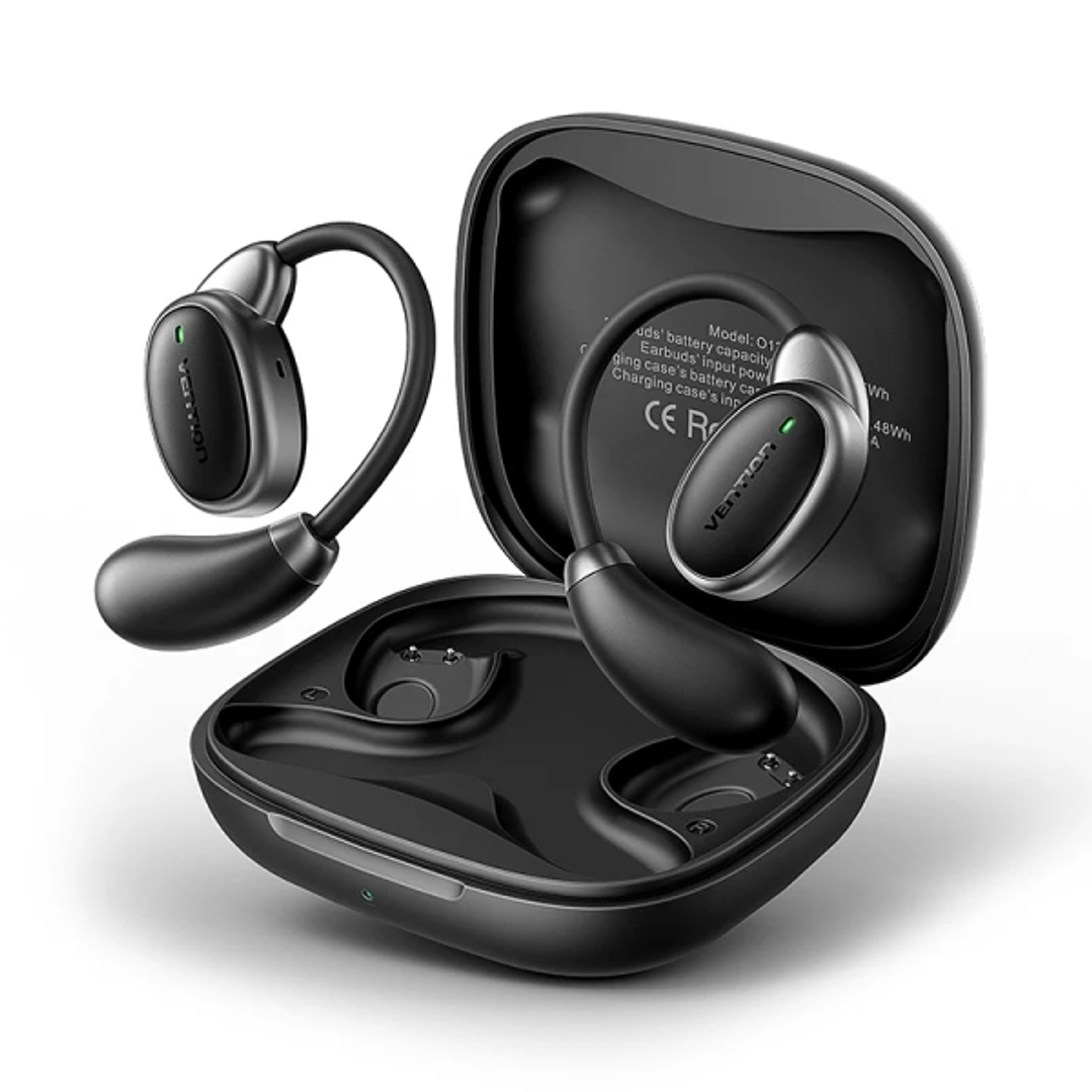 Vention Open Ear 013 Auriculares Intraurales Inalambricos - Bluetooth 5.4 - Autonomia hasta 8h - Ganchos de Silicona Hipoalergenicos - Cancelacion de  1