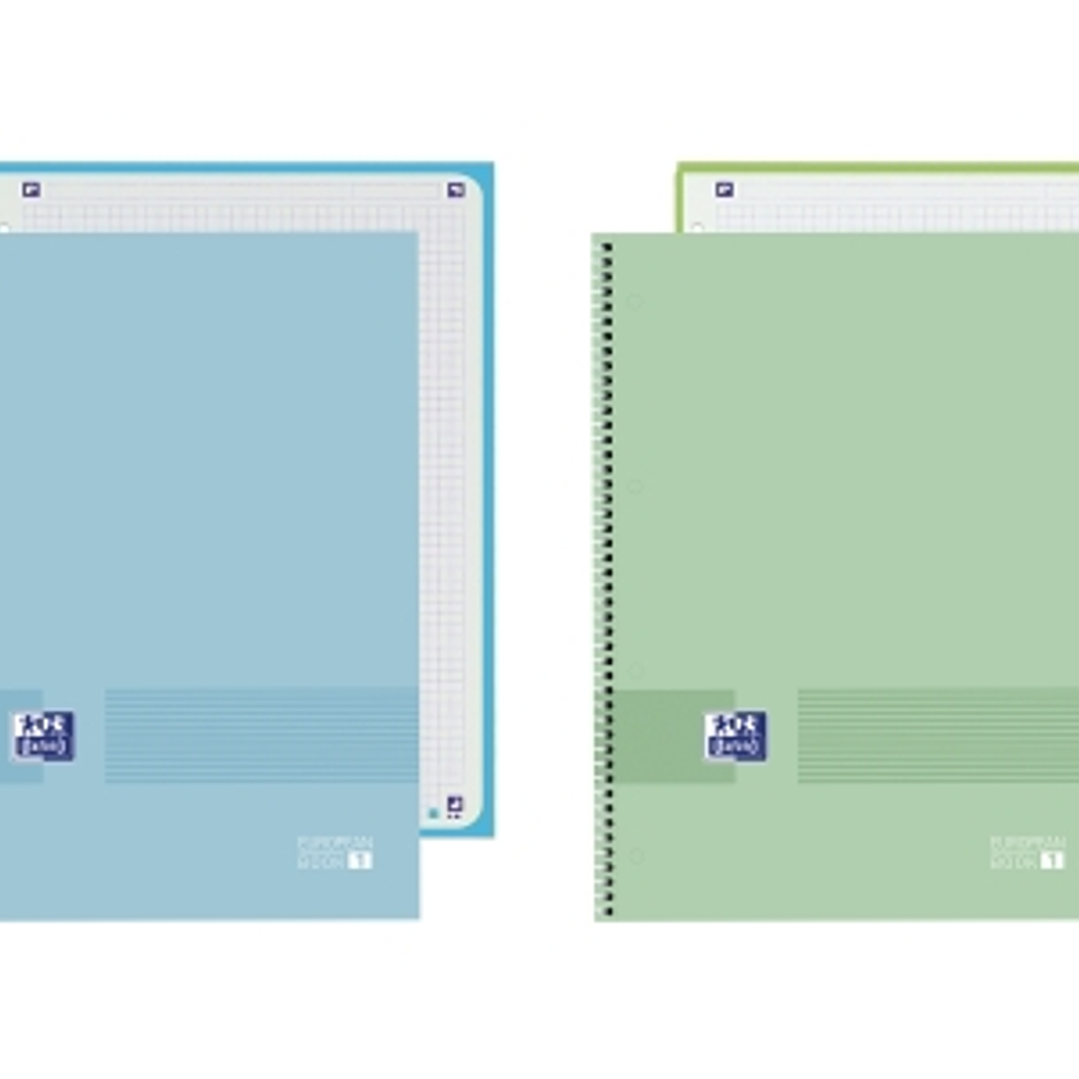 Oxford and You Cuaderno de Espiral - Formato A4+ - 80 Hojas - Cuadricula 5x5mm - Tapa Extradura - Anti Traspaso de Tinta - Digitalizacion de Textos co 1