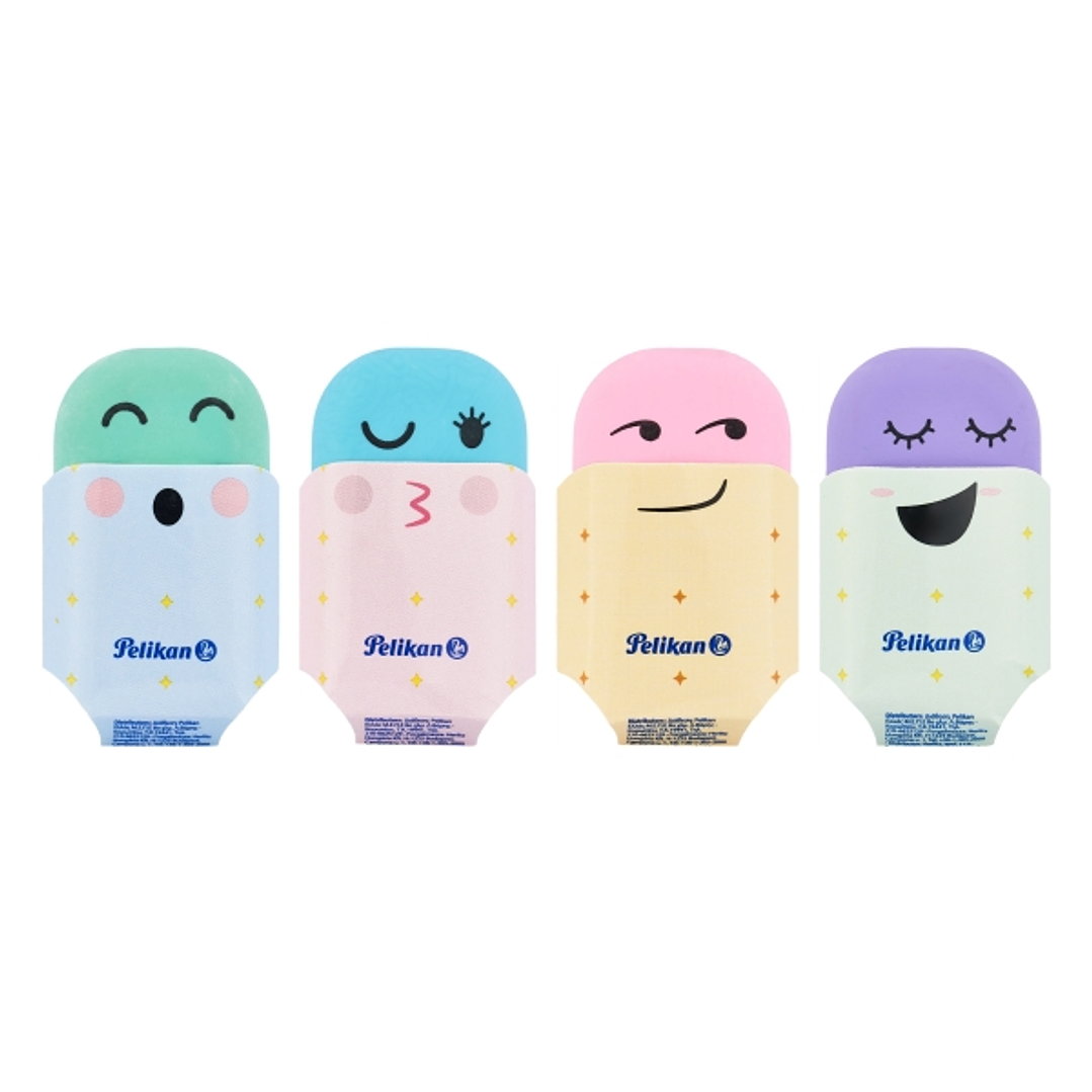 Pelikan Squeezy You Goma de Borrar - Dibujos Impresos - sin PVC ni Ftalatos - Colores Surtidos 1
