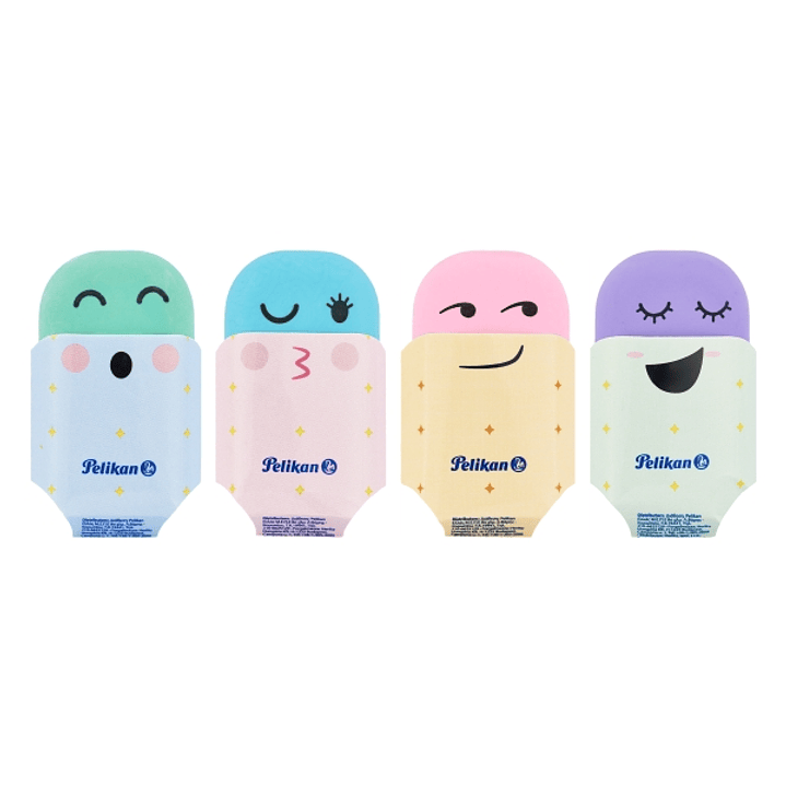 Pelikan Squeezy You Goma de Borrar - Dibujos Impresos - sin PVC ni Ftalatos - Colores Surtidos 1