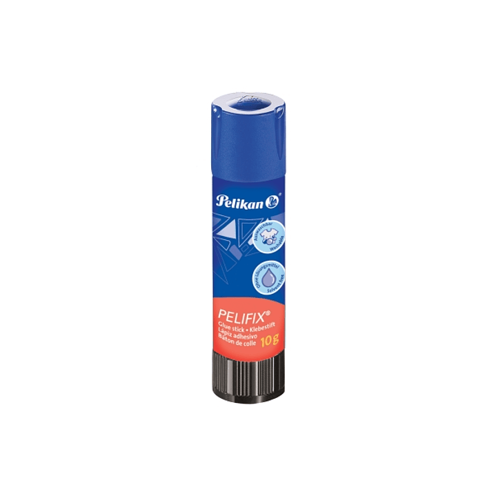 Pelikan Pelifix Pegamento en Barra de 10g - sin Disolventes - Lavable con Agua Fria - Color Blanco 1