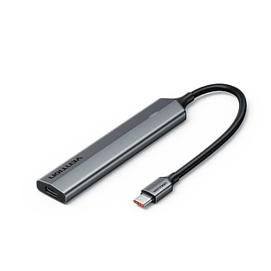Vention Mini Hub USB 5 en 1 - 5xUSB-C - Cable USB-C de 15cm - Velocidad hasta 10Gbps - Color Gris