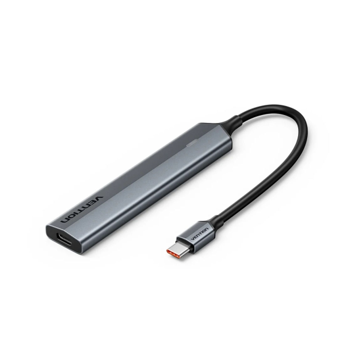 Vention Mini Hub USB 5 en 1 - 5xUSB-C - Cable USB-C de 15cm - Velocidad hasta 10Gbps - Color Gris 1