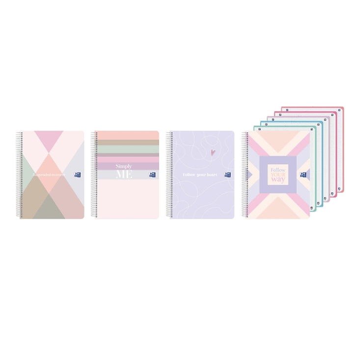 Oxford Cuaderno de Espiral - Formato A4+ - 120 Hojas - Cuadricula 5x5mm - Tapa de Plastico - Anti Traspaso de Tinta - Digitalizacion de Textos con App 1