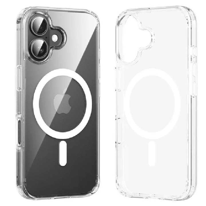 Vention Funda Rigida para Iphone 16 Plus - Anillo Magnetico MagSafe - Compatible con Carga Inalambrica - Resistente al Amarilleo - Color Transparente 1