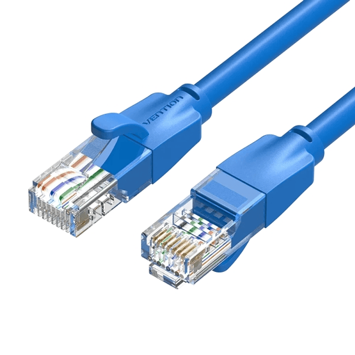 Vention Cable de Red - Cat.6 UTP - Longitud 20m - Velocidad hasta 1Gbps - 26AWG - Color Azul 1