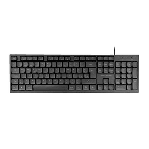 Tacens Anima AK02 Teclado Completo - Cable 1.3m - Disposicion QWERTY ES - Teclas Silenciosas de Perfil Bajo - Accesos Directos Multimedia e IA - 43.7x