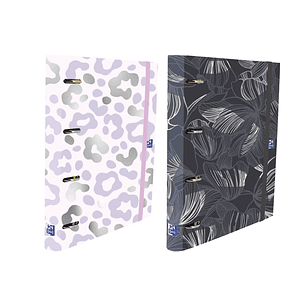 Oxford Europeanbinder Dreamtech Carpeta de Anillas - Formato A4+ - Cierre con Goma - Incluye Recambio de Hojas con Cuadricula 5x5mm - Lomo de 45mm - C