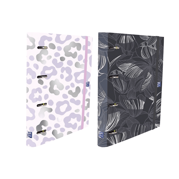 Oxford Europeanbinder Dreamtech Carpeta de Anillas - Formato A4+ - Cierre con Goma - Incluye Recambio de Hojas con Cuadricula 5x5mm - Lomo de 45mm - C 1