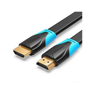 Vention Cable HDMI 2.0 Plano - Resolucion 4K - ARC - Longitud 10m - Conectores Chapados en Oro - Revestimiento en PVC - Color Negro